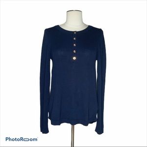 lilly pulitzer Navy Adair sweater top Large EUC